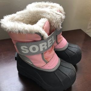Sorel Toddler Snow Commander Size 7 Pink